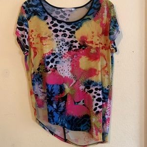 NYGARD multi colored shirt with cross over back